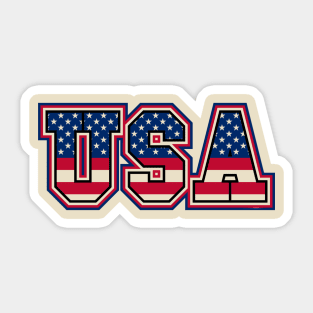 USA Letters Sticker